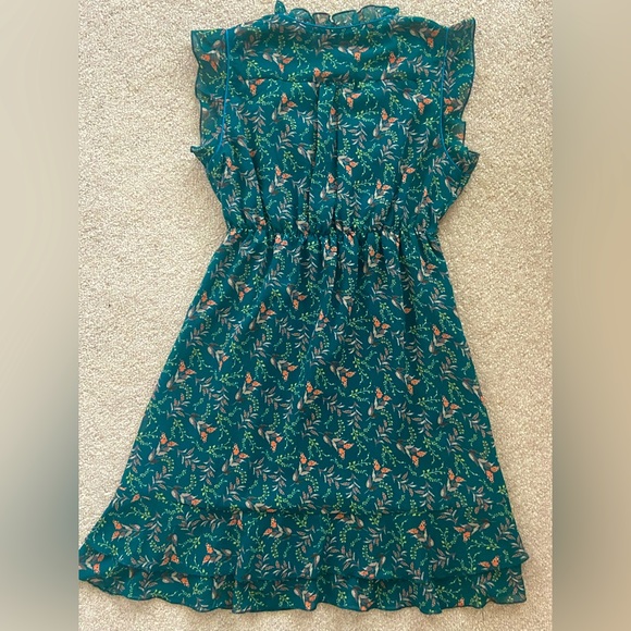 APRICOT Floral Mini Dress- Size S - Picture 2 of 4